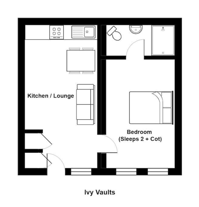 Unique 1 Bedroom Apartment-Бат Экстерьер фото